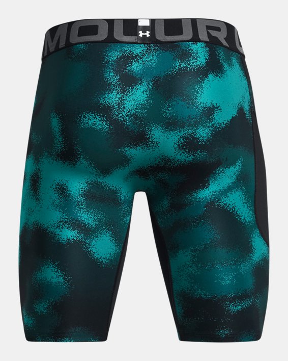 Men's HeatGear® Printed Long Shorts, Blue, pdpMainDesktop image number 5